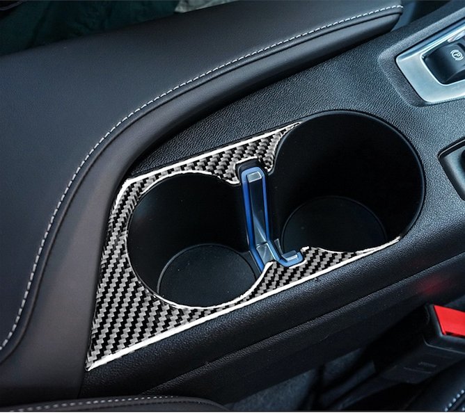 DynaCarbon™️ Cup Holder Trim Overlay for Chevrolet Camaro 2016-2023