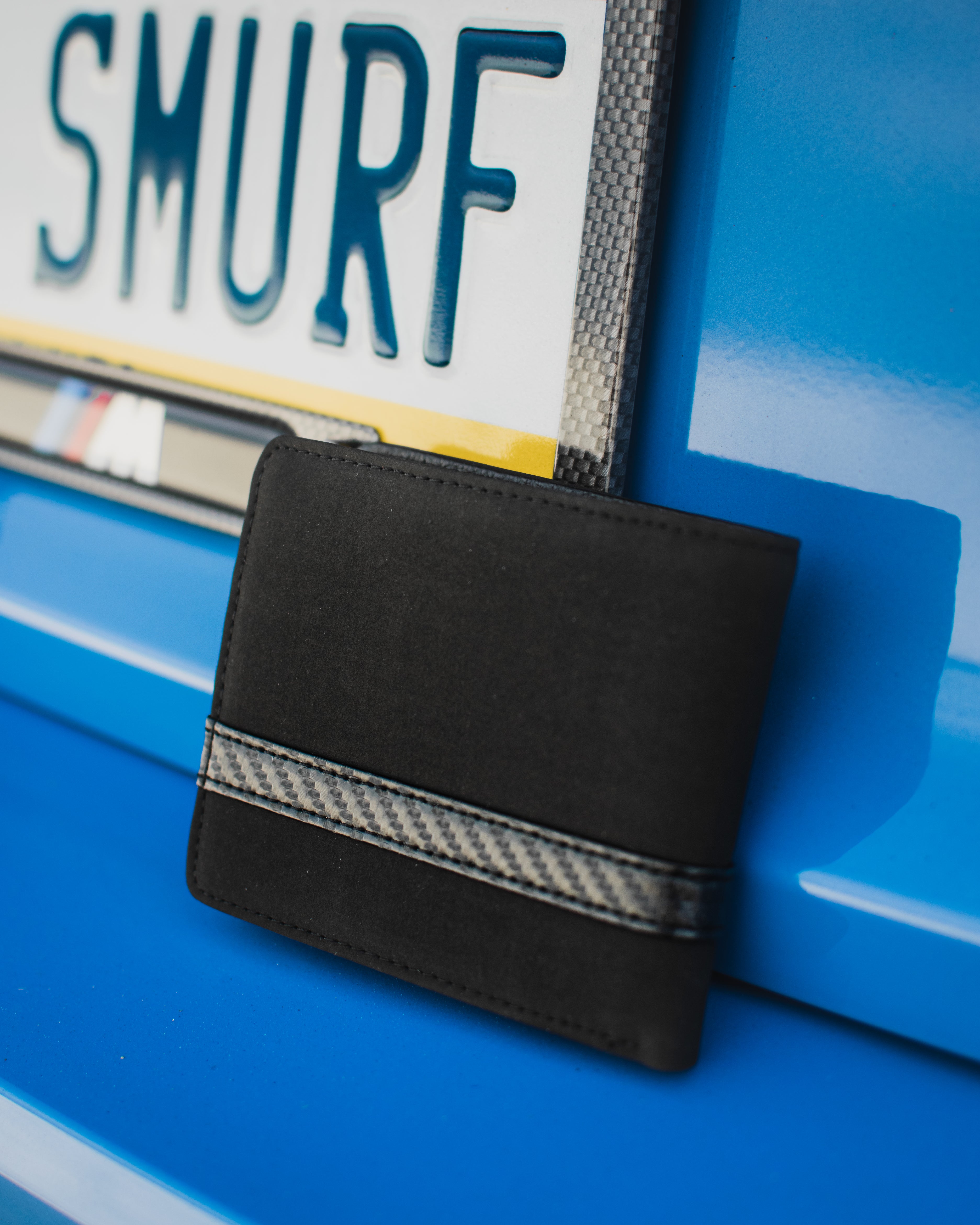 DynaCarbon™ Corsa Series Alcantara Carbon Fiber Striped Wallet