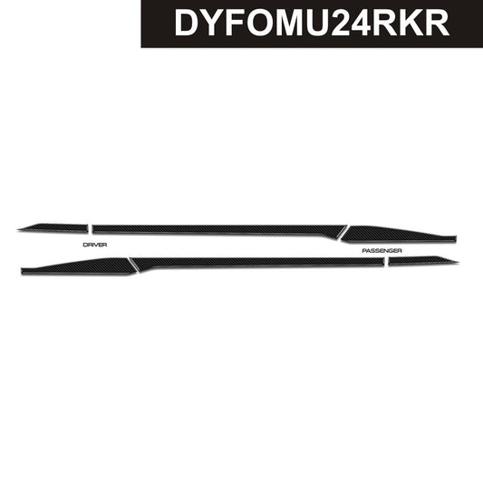 DynaCarbon™ Carbon Rocker Panels kit for Ford Mustang 2024-2026