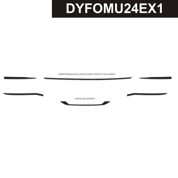 DynaCarbon™ Carbon Edges, Front and Rear Bumpers kit for Ford Mustang Performance 2024