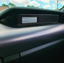 DynaCarbon™️ Carbon Fiber LHD Passenger Dashboard Strip Trim Overlay for Ford Mustang 2015-2023
