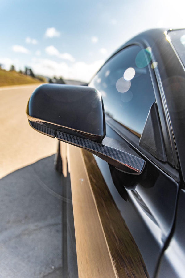 DynaCarbon™️ Carbon Fiber Rearview Mirror Trim Overlay for Ford Mustang 2015-2017