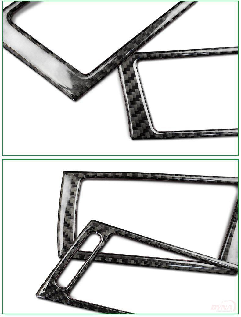DynaCarbon™️ Carbon Fiber Side Air Conditioning Outlet Frame Trim Overlay for BMW E70 X5 E71 X6