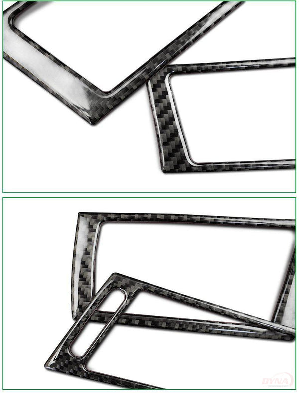 DynaCarbon™️ Carbon Fiber Side Air Conditioning Outlet Frame Trim Overlay for BMW E70 X5 E71 X6