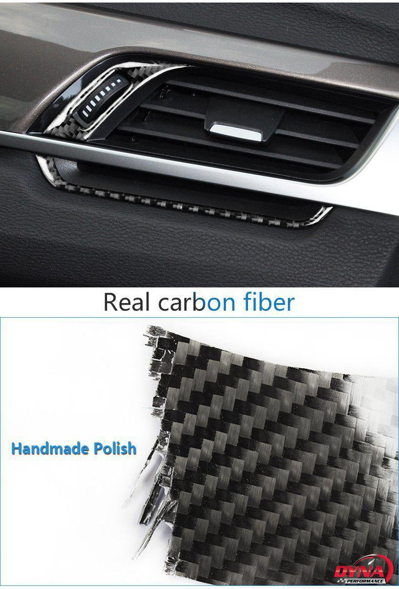 DynaCarbon™️ 5Pcs Carbon Fiber Air Conditioning Outlet Trim Overlay for BMW F48 X1 2016-2018