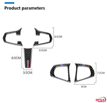 DynaCarbon™️ Carbon Fiber Steering Wheel Trim Overlay for BMW 5 Series G30 X3 G01