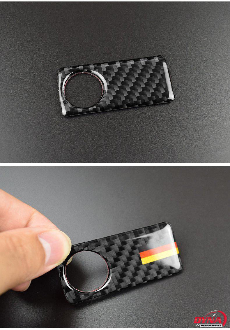 DynaCarbon™️ Carbon Fiber Interior Glove Box Trim Overlay for Mercedes Benz C Class W205 W212 GLC GLK