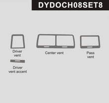 DynaCarbon™ Driver, Center and Passenger Vents Trim for Dodge Challenger 2008-2014