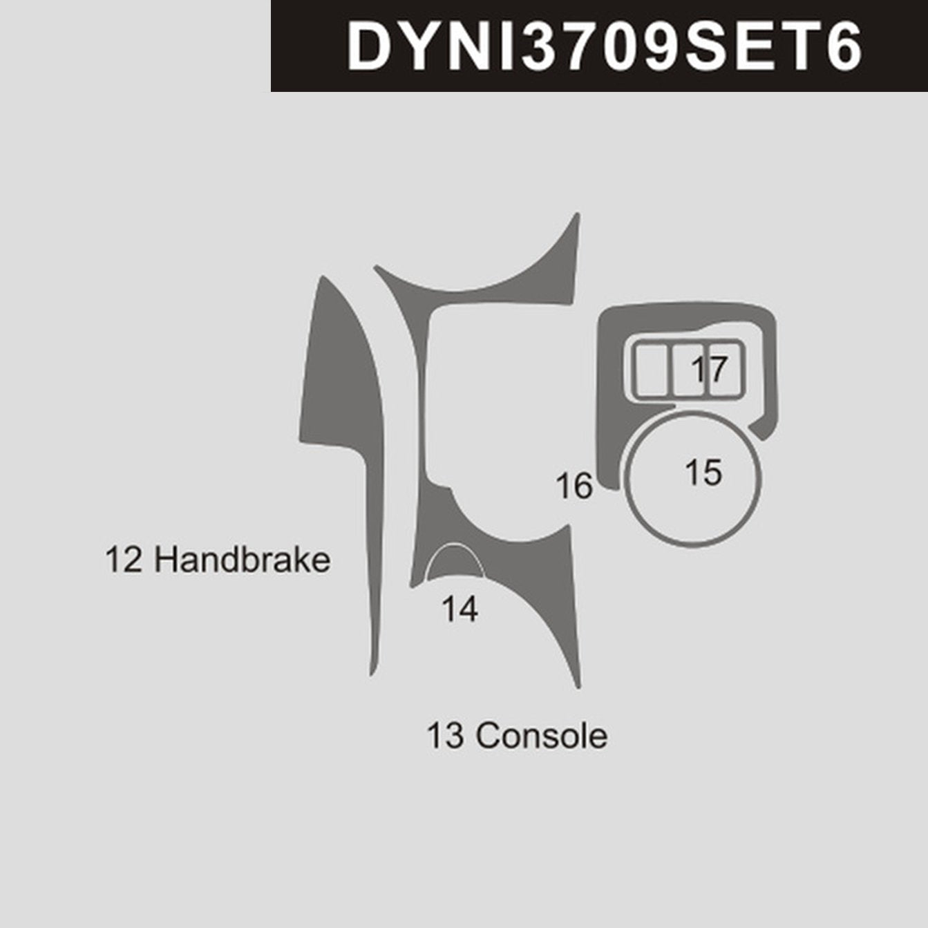 DynaCarbon™ Center Console Trim for Nissan 370Z 2009-2020