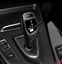 DYNACARBON™️ CARBON FIBER LHD GEARSHIFT KNOB COVER TRIM Overlay FOR BMW