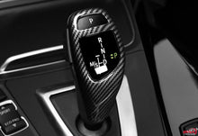 DYNACARBON™️ CARBON FIBER LHD GEARSHIFT KNOB COVER TRIM Overlay FOR BMW