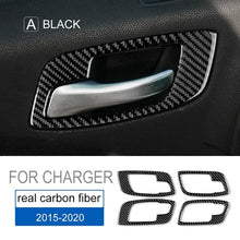 DynaCarbon™️ Carbon Fiber Door Handle Trim for Dodge Charger 2015-2022