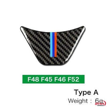 DynaCarbon™️ Carbon Fiber Steering Wheel Trim Overlay for BMW X1 F48 1 Series F52 F45 F46