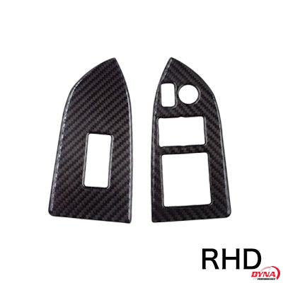 DynaCarbon™️ Carbon Fiber Window Control Trim Overlay Set for Subaru BRZ 2013-2016