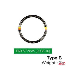 DynaCarbon™️ Carbon Fiber Car Ignition Ring Trim Overlay for BMW E60 2008-2010 5 Series