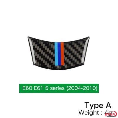 DynaCarbon™️ Carbon Fiber Steering Wheel Trim Overlay for BMW E60 E61 5 Series 2004-2010