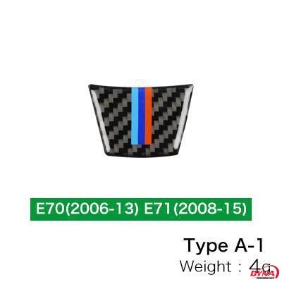 DynaCarbon™️ Carbon Fiber Steering Wheel Trim Overlay for BMW E70 X5 E71 X6