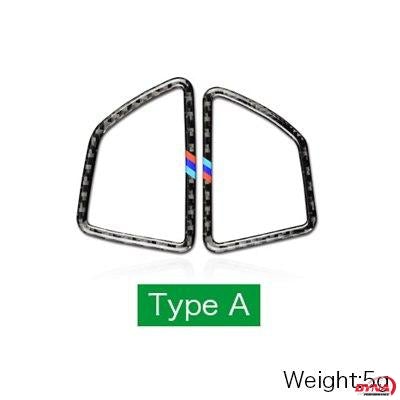 DynaCarbon™️ Carbon Fiber LHD Air Conditioning Outlet Frame Trim Overlay Car for BMW E70 X5 E71 X6