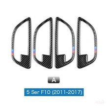 DYNACARBON™️ CARBON FIBER DOOR HANDLE TRIM FOR BMW F10 5 SERIES