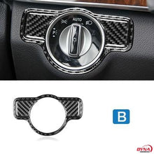 DynaCarbon™️ Carbon Fiber Headlight Switch Trim for Mercedes Benz A B C E G Class CLA GLA GLE GLK GL CLS