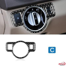 DynaCarbon™️ Carbon Fiber Headlight Switch Trim for Mercedes Benz A B C E G Class CLA GLA GLE GLK GL CLS