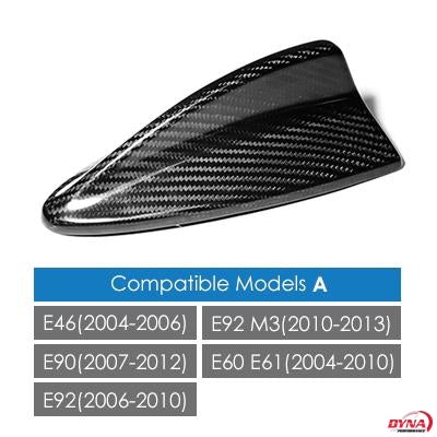 DynaCarbon™ Carbon Fiber Shark Fin Antenna Cover Overlay for BMW E46 E60 E90 E92 F20 F30 F10 F34 G30 M2 F15 F16