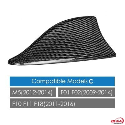 DynaCarbon™ Carbon Fiber Shark Fin Antenna Cover Overlay for BMW E46 E60 E90 E92 F20 F30 F10 F34 G30 M2 F15 F16