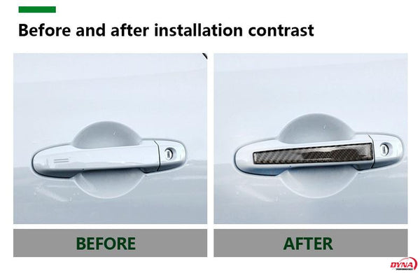 DynaCarbon™️ Carbon Fiber 2PCS Carbon Fiber Protective Door Handle Trim Overlay for Toyota 86 2013-2017