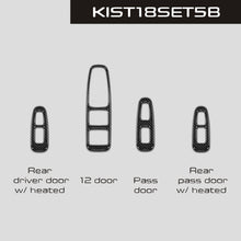 DynaCarbon™️ Carbon Fiber Window Controls For Kia Stinger 2018-2022
